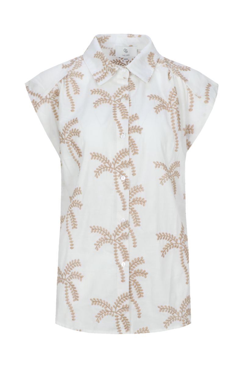 CS The Label Lusanna Blouse Offwhite/Khaki